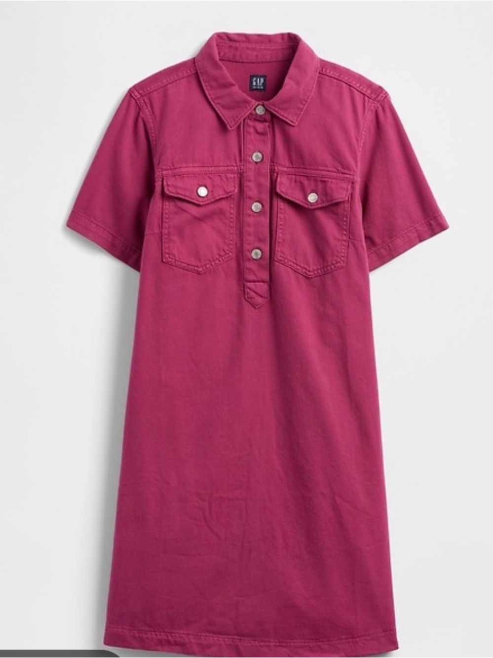 Gap Factory Denim Pink Shirt Dress